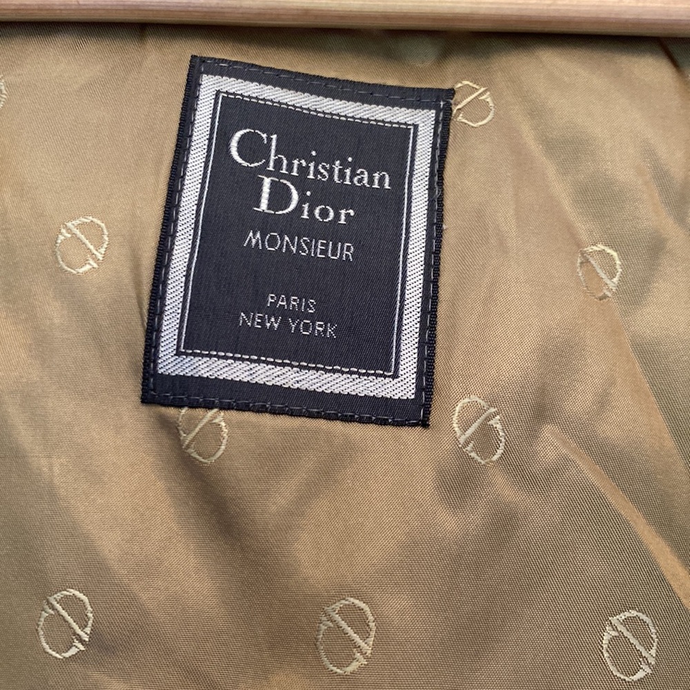 Vintage CHRISTIAN DIOR classic long trench coat 40R excellent cond… - Picture 14 of 16